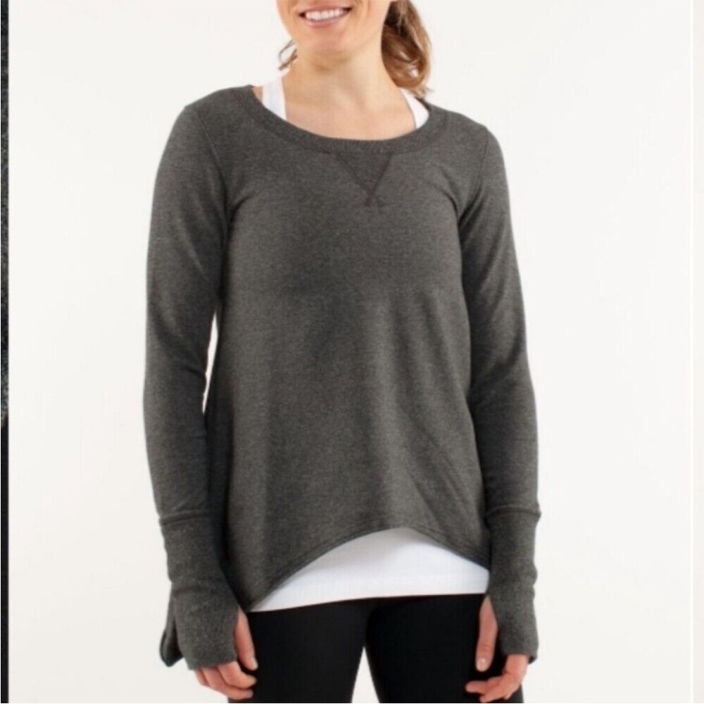 lululemon athletica Charcoal Crew Neck Sweater